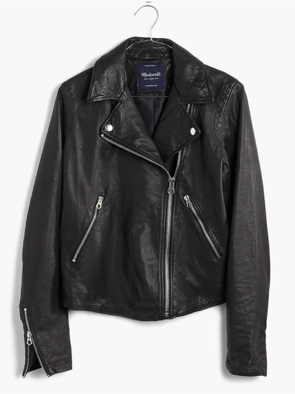 Madewell Washed Leather Motorcycle Jacket